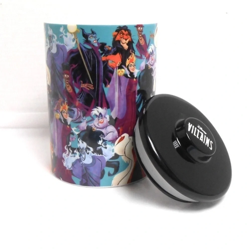 NWT Disney Villains Ceramic Canister Cookie Jar - Maleficent Ursula Cruella